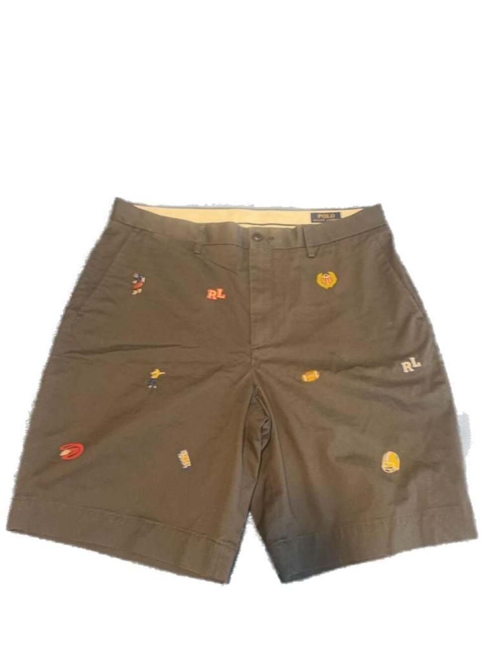 Polo Ralph Lauren Men's Embroidered Sports Icon Chino Shorts
